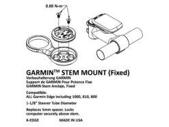 K-EDGE Support Potence Garmin -Vélo Pièce Magasin k edge support potence garmin 3