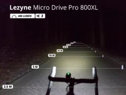 LEZYNE Micro Drive Pro 800XL éclairage Avant -Vélo Pièce Magasin lezyne micro drive pro 800xl eclairage avant 3
