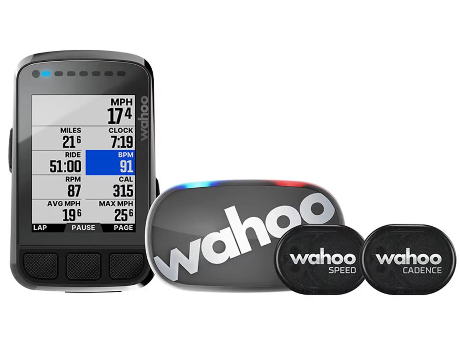 WAHOO FITNESS Pack Elemnt Bolt Compteur GPS Avec TICKR, RPM Vitesse 3 WAHOO FITNESS Pack Elemnt Bolt Compteur GPS Avec TICKR, RPM Vitesse